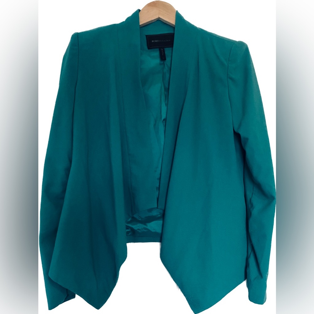 BCBGMaxAzaria Blazer in Teal - size Small
